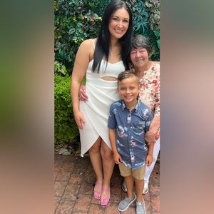 White midi cutout dress! Worn once/ great condition. Bought from local boutique